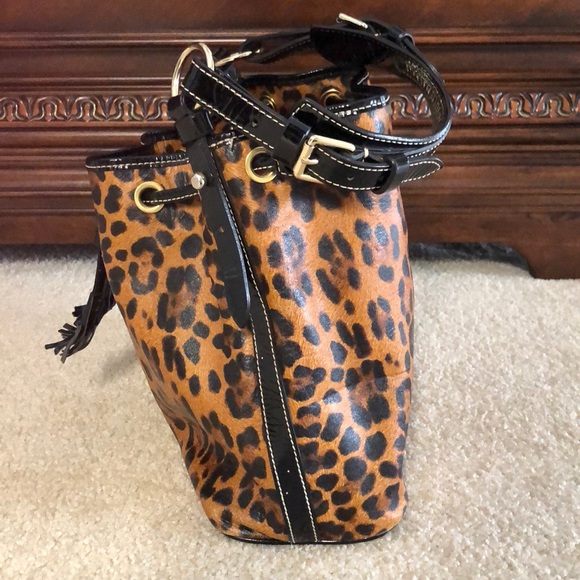 Dooney and Bourke Leopard Bag with Drawstring - Picture 4 of 4